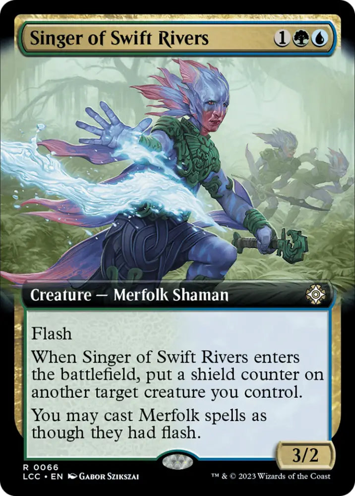 Singer of Swift Rivers (Extended Art) [The Lost Caverns of Ixalan Commander] - MTG Single
