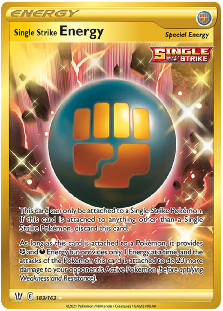 Single Strike Energy (183/163) [Sword & Shield: Battle Styles] - Pokemon Single