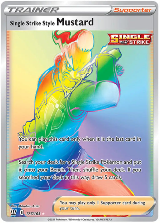 Single Strike Style Mustard (177/163) [Sword & Shield: Battle Styles] - Pokemon Single