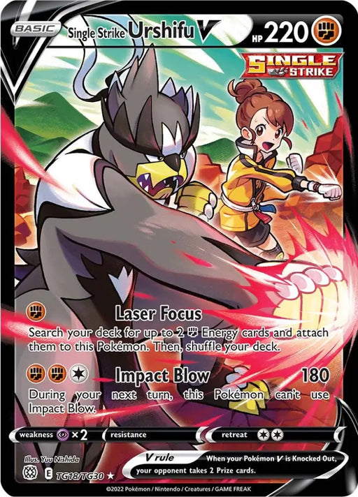 Single Strike Urshifu V (TG18/TG30) [Sword & Shield: Brilliant Stars] - Pokemon Single