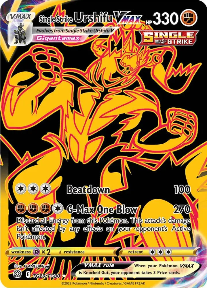 Single Strike Urshifu VMAX (TG29/TG30) [Sword & Shield: Brilliant Stars] - Pokemon Single