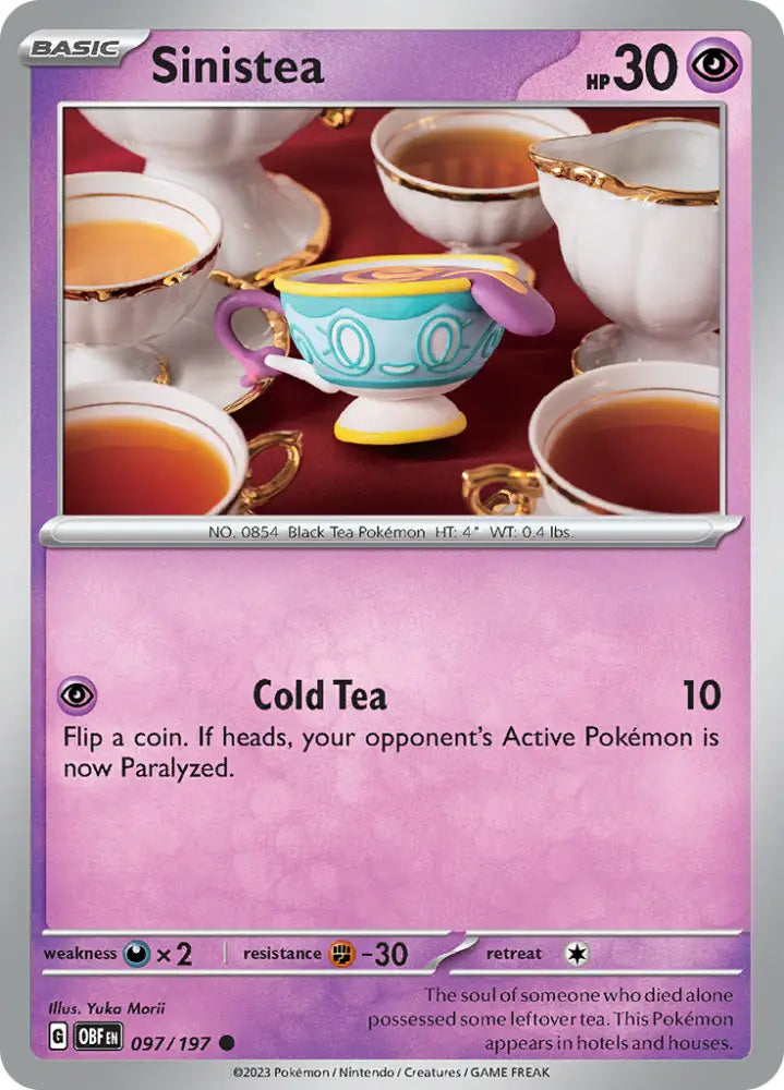 Sinistea (097/197) [Scarlet & Violet: Obsidian Flames] - Pokemon Single