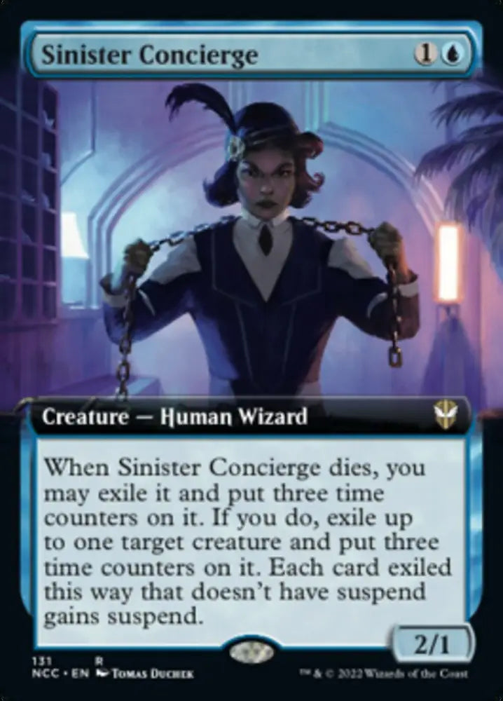 Sinister Concierge (Extended Art) [Streets of New Capenna Commander] - MTG Single