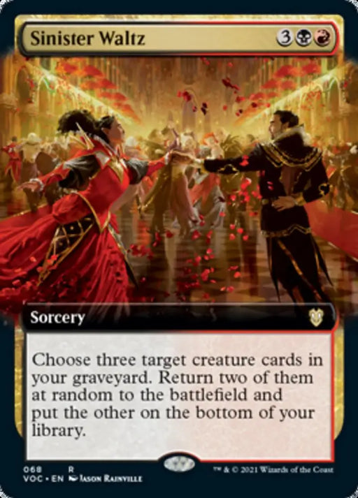 Sinister Waltz (Extended Art) [Innistrad: Crimson Vow Commander] - MTG Single