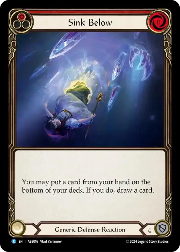 Sink Below (Red) [ASB016] (Armory Deck: Boltyn) - Flesh And Blood Single