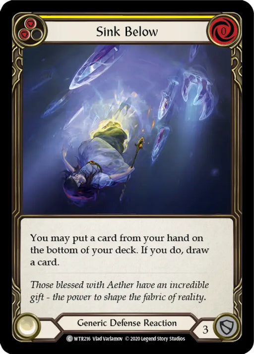Sink Below (Yellow) [Welcome to Rathe Unlimited] Unlimited Rainbow Foil - Flesh And Blood Single