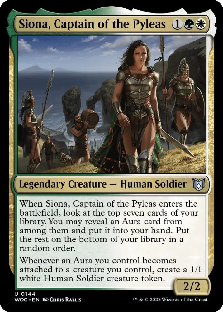 Siona Captain of the Pyleas [Wilds of Eldraine Commander] - MTG Single