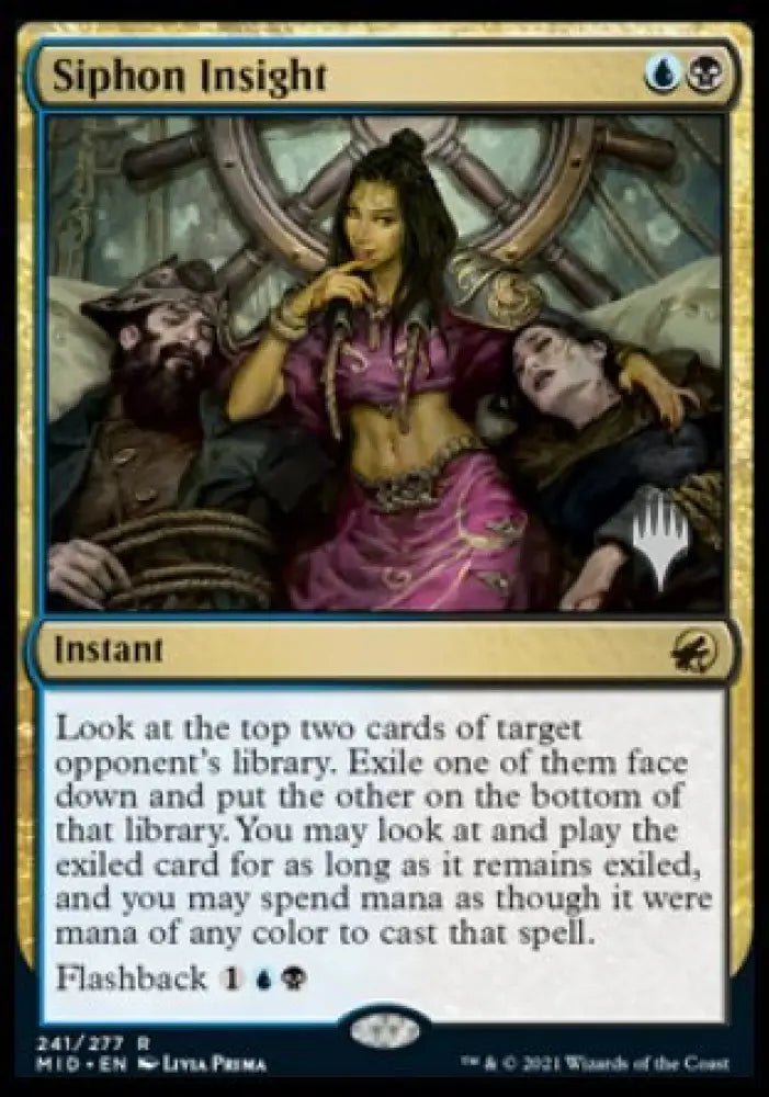 Siphon Insight (Promo Pack) [Innistrad: Midnight Hunt Promos] - MTG Single