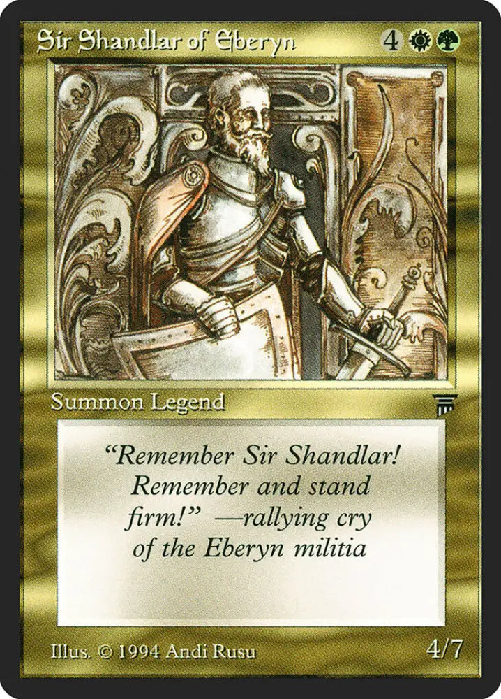 Sir Shandlar of Eberyn [Legends] - MTG Single