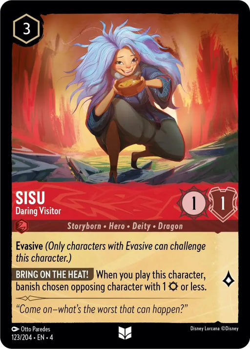 Sisu - Daring Visitor (123/204) [Ursula’s Return] - Lorcana Single