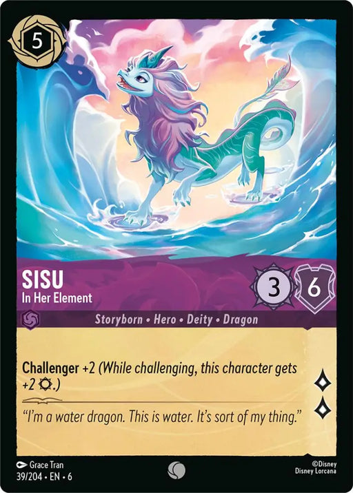 Sisu - In Her Element (39/204) [Azurite Sea] - Lorcana Single