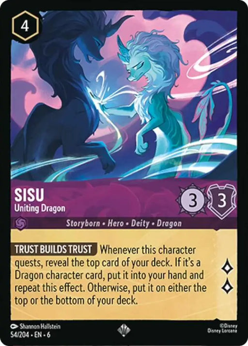 Sisu - Uniting Dragon (54/204) [Azurite Sea] - Lorcana Single