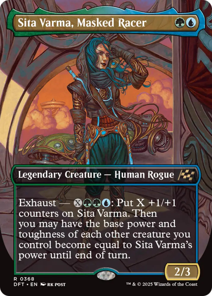 Sita Varma Masked Racer (Borderless) [Aetherdrift] - MTG Single