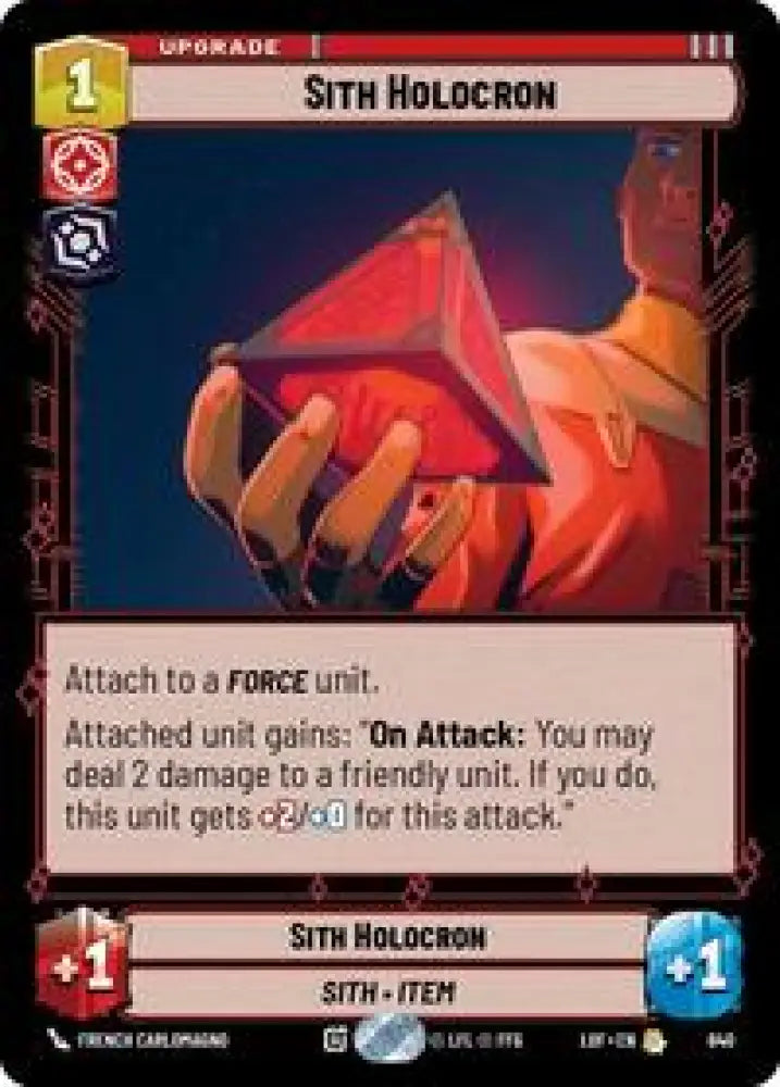 Sith Holocron (Foil) (640) [Legends of the Force]