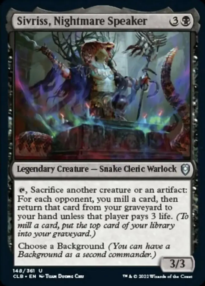 Sivriss Nightmare Speaker [Commander Legends: Battle for Baldur’s Gate] - MTG Single