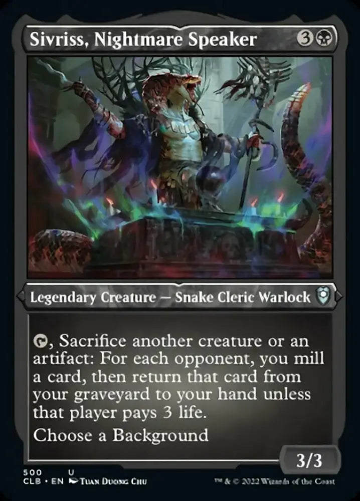 Sivriss Nightmare Speaker (Foil Etched) [Commander Legends: Battle for Baldur’s Gate] - MTG Single