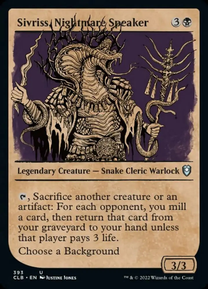 Sivriss Nightmare Speaker (Showcase) [Commander Legends: Battle for Baldur’s Gate] - MTG Single