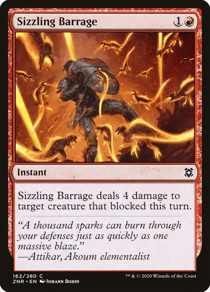 Sizzling Barrage [Zendikar Rising] - MTG Single