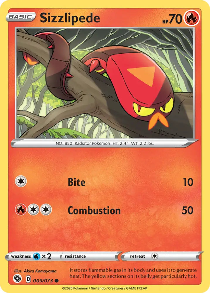 Sizzlipede (009/073) [Sword & Shield: Champion’s Path] - Pokemon Single