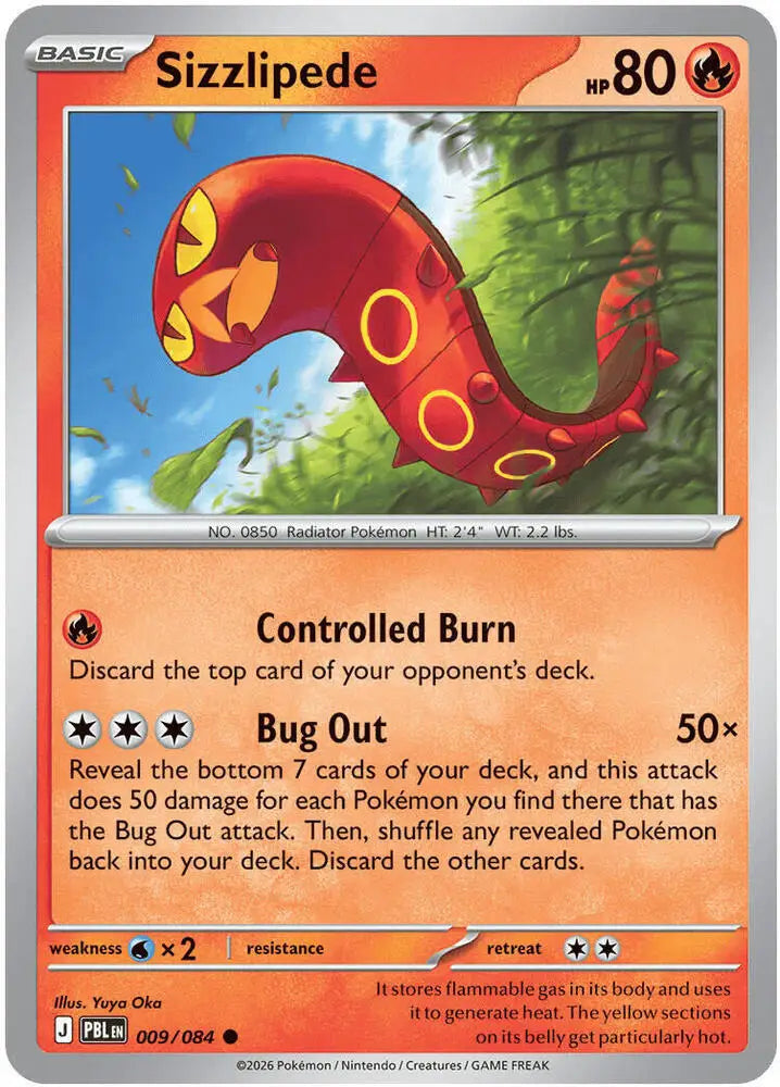 Sizzlipede (009/084) [ME05: Pitch Black]
