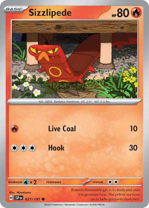 Sizzlipede (027/191) [Scarlet & Violet: Surging Sparks] - Pokemon Single