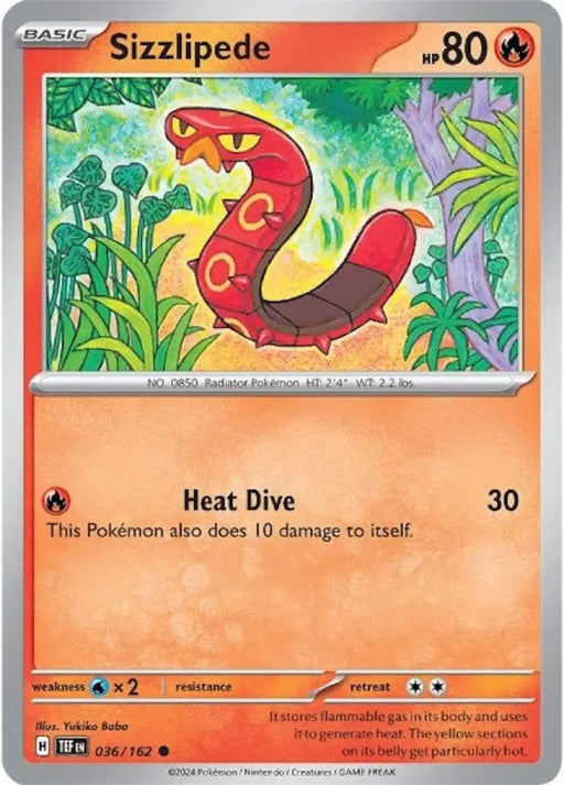 Sizzlipede (036/162) [Scarlet & Violet: Temporal Forces] - Pokemon Single