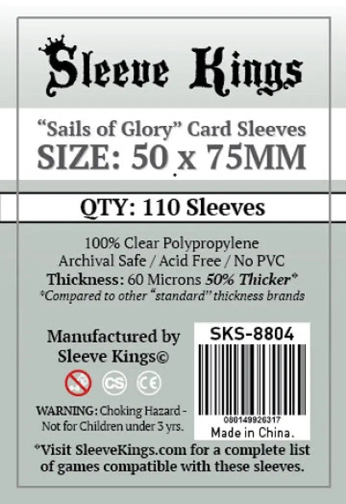 SK ’Sail of Glory’ Sleeves 50mm x 75mm 110ct - Accessoire
