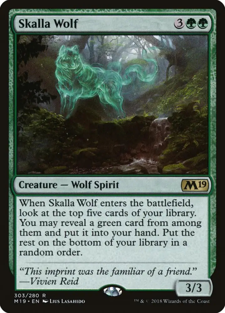 Skalla Wolf [Core Set 2019] - MTG Single