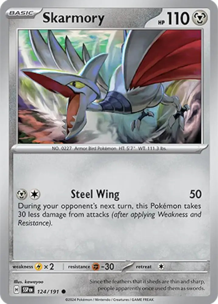 Skarmory (124/191) [Scarlet & Violet: Surging Sparks] - Pokemon Single
