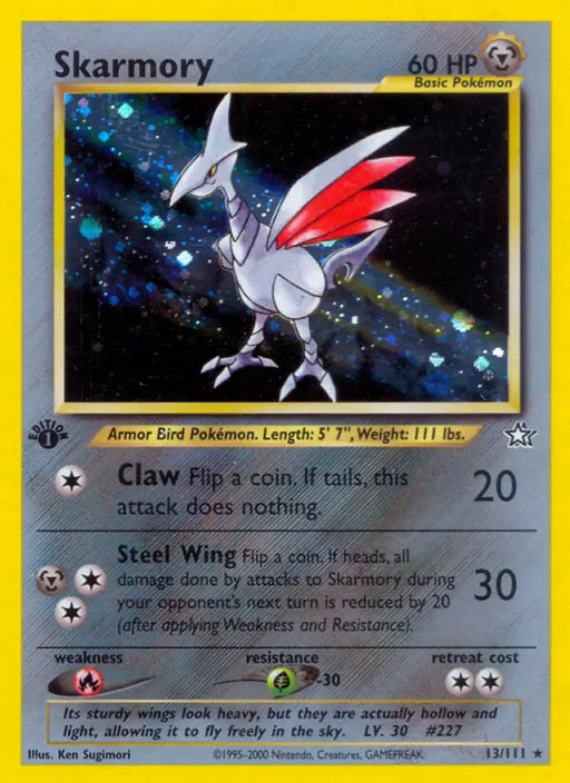 Skarmory (13/111) [Neo Genesis 1st Edition] - Pokemon Single