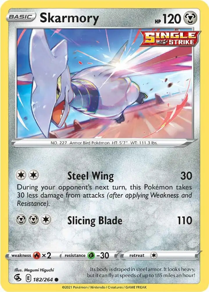 Skarmory (182/264) [Sword & Shield: Fusion Strike] - Pokemon Single