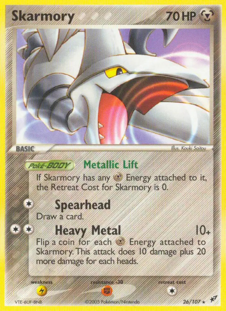 Skarmory (26/107) [EX: Deoxys] - Pokemon Single