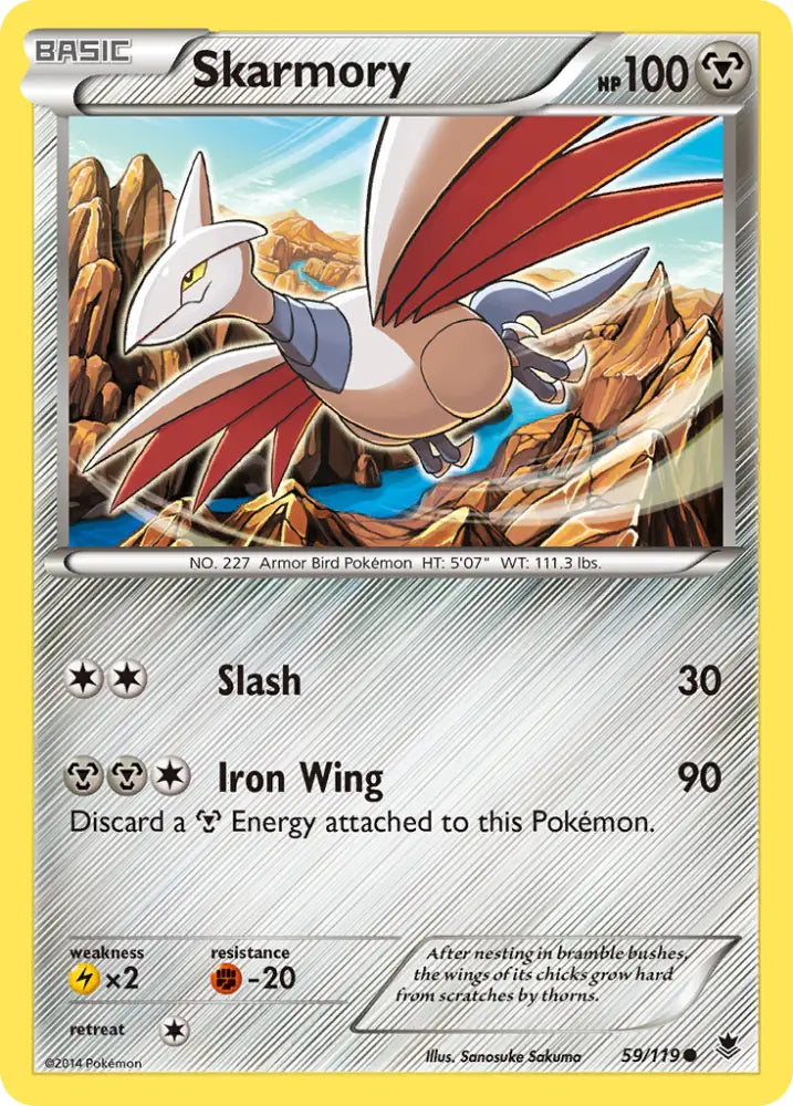 Skarmory (59/119) [XY: Phantom Forces] - Pokemon Single
