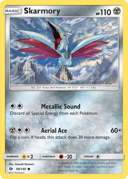 Skarmory (88/149) [Sun & Moon: Base Set] - Pokemon Single