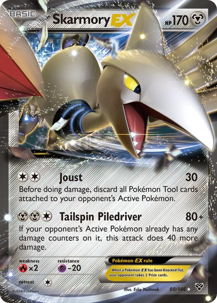 Skarmory EX (80/146) [XY: Base Set] - Pokemon Single
