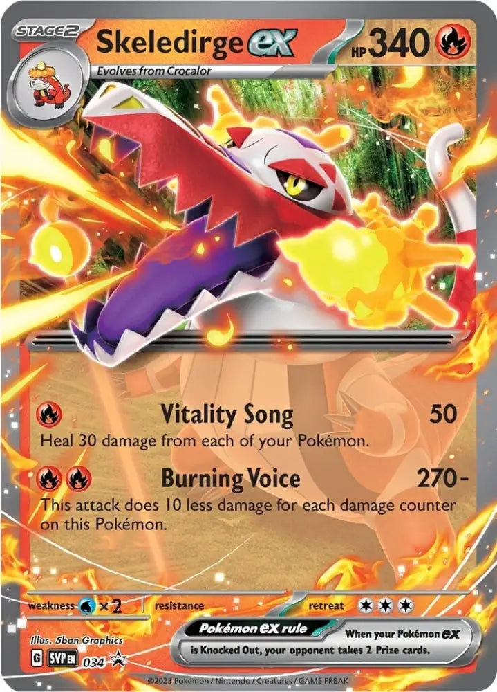 Skeledirge ex (034) [Scarlet & Violet: Black Star Promos] - Pokemon Single