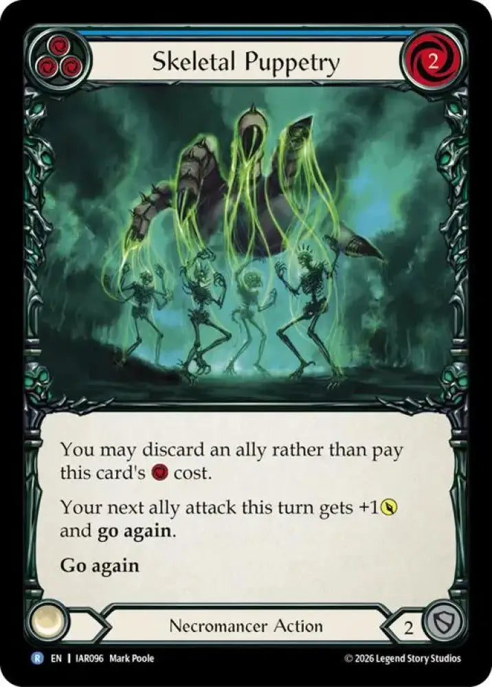 Skeletal Puppetry (Blue) (IAR096) [Usurp the Shadow Throne]