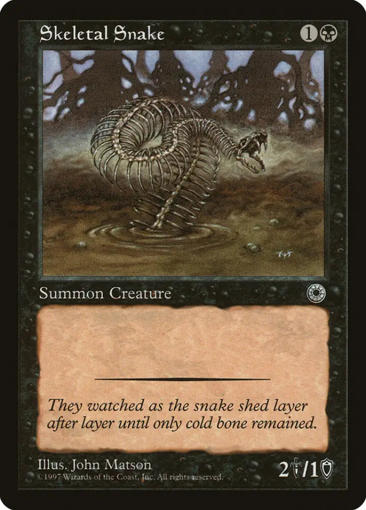 Skeletal Snake [Portal] - MTG Single