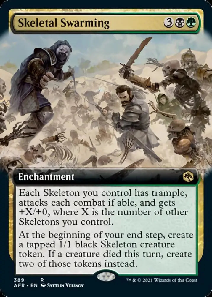 Skeletal Swarming (Extended Art) [Dungeons & Dragons: Adventures in the Forgotten Realms] - MTG Single