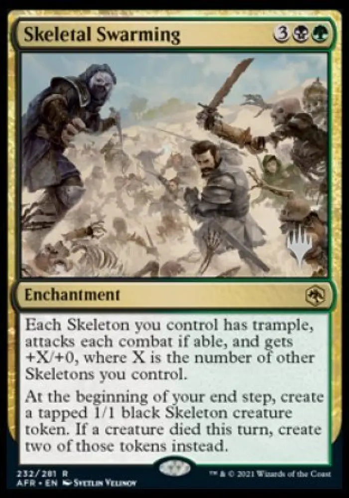 Skeletal Swarming (Promo Pack) [Dungeons & Dragons: Adventures in the Forgotten Realms Promos] - MTG Single