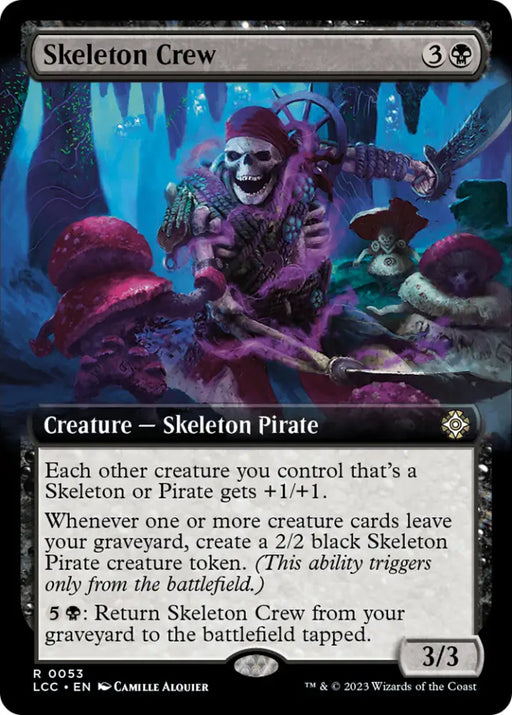 Skeleton Crew (Extended Art) [The Lost Caverns of Ixalan Commander] - MTG Single
