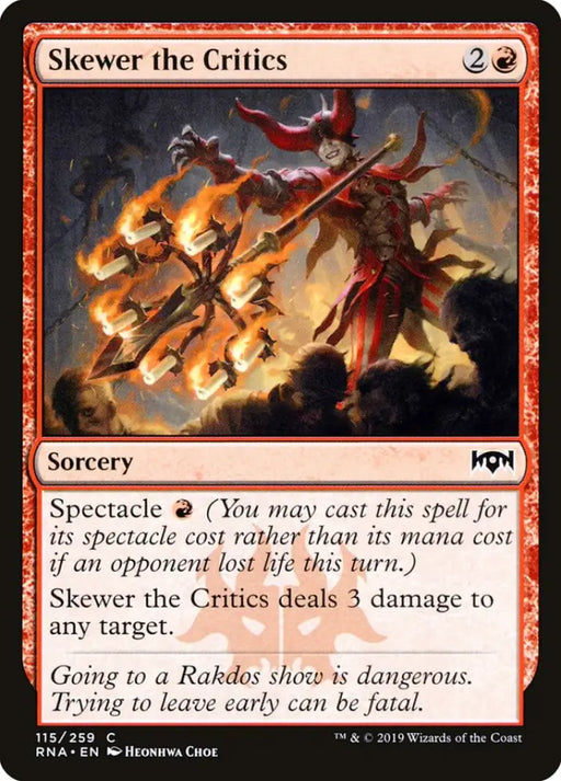 Skewer the Critics [Ravnica Allegiance] - MTG Single