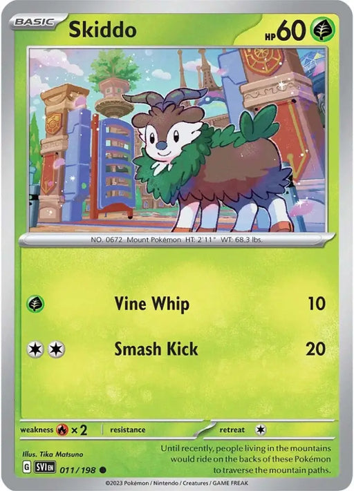 Skiddo (011/198) [Scarlet & Violet: Base Set] - Pokemon Single