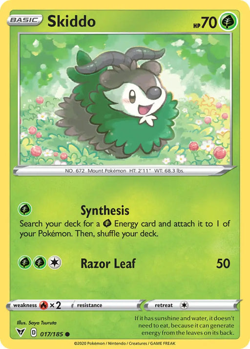 Skiddo (017/185) [Sword & Shield: Vivid Voltage] - Pokemon Single