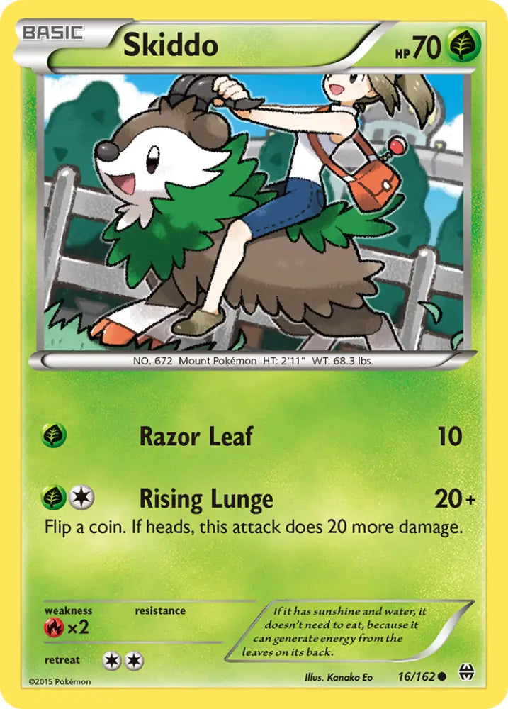 Skiddo (16/162) [XY: BREAKthrough] - Pokemon Single