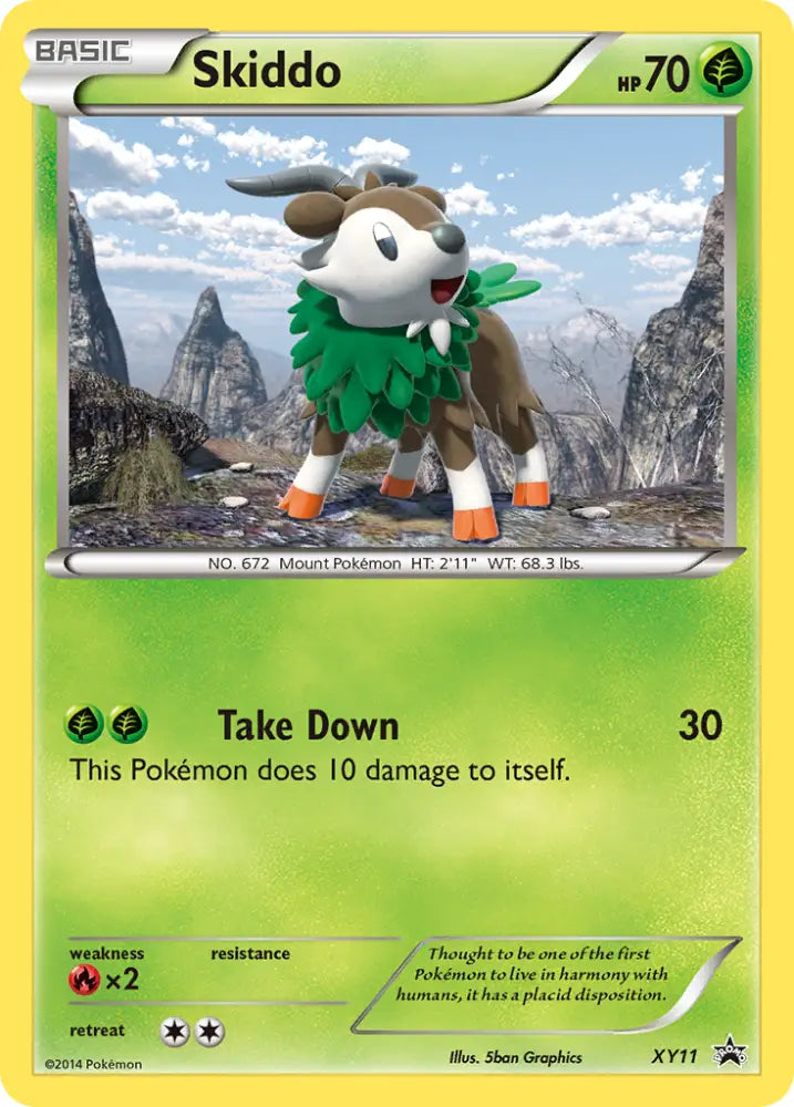 Skiddo (XY11) [XY: Black Star Promos] - Pokemon Single