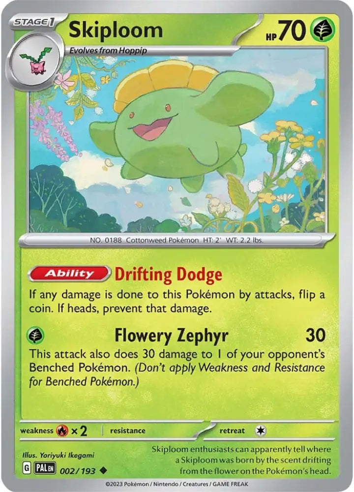 Skiploom (002/193) [Scarlet & Violet: Paldea Evolved] - Pokemon Single