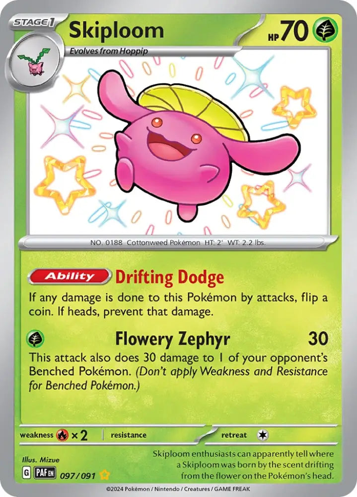 Skiploom (097/091) [Scarlet & Violet: Paldean Fates] - Pokemon Single