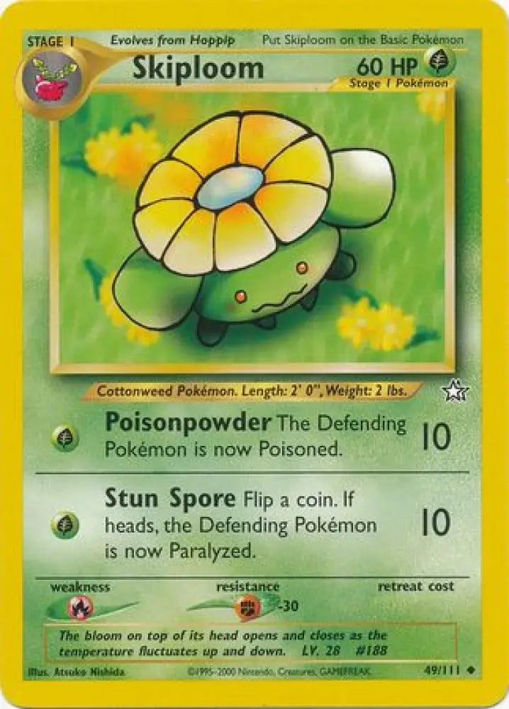 Skiploom (49/111) [Neo Genesis Unlimited] - Pokemon Single