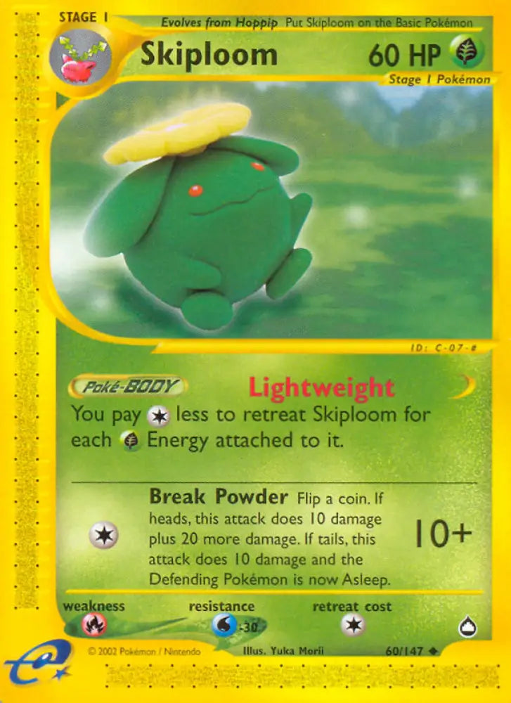 Skiploom (60/147) [Aquapolis] - Pokemon Single